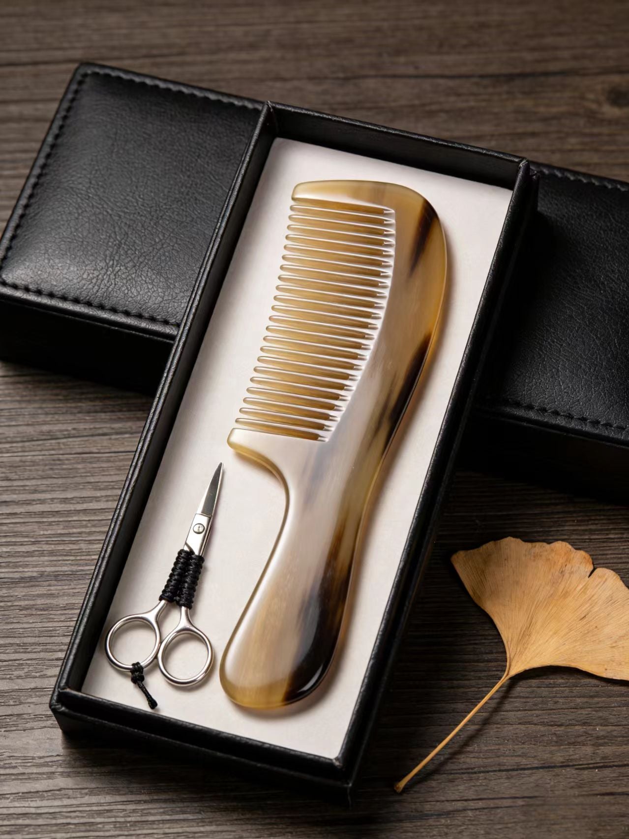 最終値下げ　coussinet moa comb[モア　コーム]3点セット Muxin Artisan Horn Comb | Handcrafted Natural Ox Horn Combs for Hair C